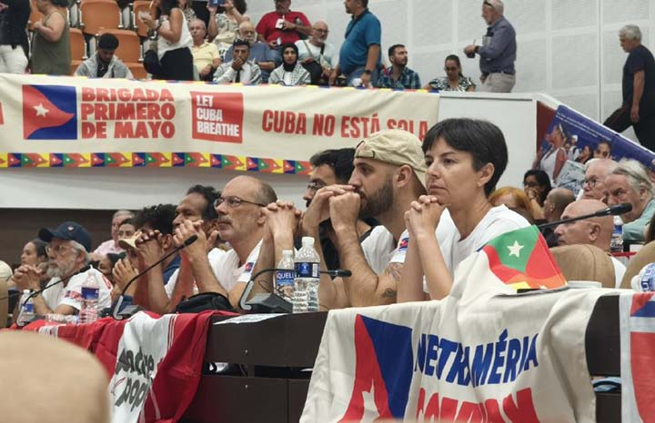 El mundo con Cuba asediada: Encuentro Internacional de Solidaridad con Cuba “100 Años Con Fidel”. Fuente: Cuba Información
