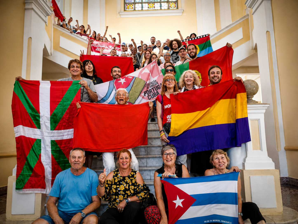 Brigada europea solidaria con Cuba conoce realidad en Cienfuegos. Fuente: Prensa Latina